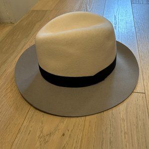 Rag & Bone Wool White Fedora Sz L